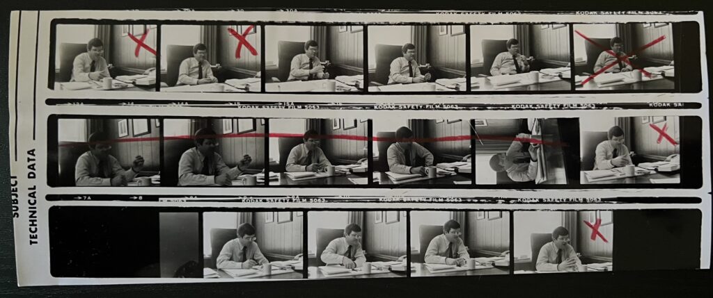 Images of Elkhart Mayor Jim Perron at his City Hall office